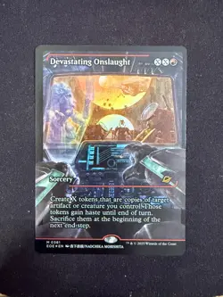 Devastating Onslaught (SHOWCASE FOIL) Edge of Eternities - Magic - Image 1