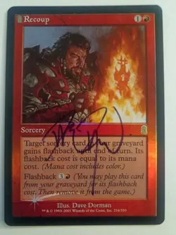 Magic The Gathering - 1x Signed Foil Recoup (mtg) Odyssey - Image 1