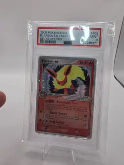 Pokemon Flareon EX #108/113 2005 Holo Delta Species Psa 9 Pop 249 - Image 1