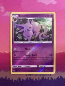 Pokemon Card Espeon Lost Thunder Reverse Holo Rare 89/214 Near Mint - Image 1