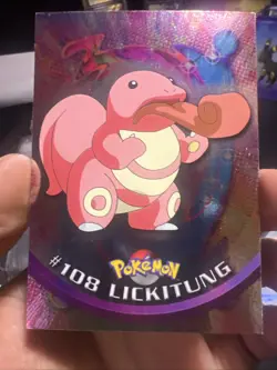 Lickitung #108 HOLO Blue Label - 1999 Pokemon Topps TV Animation LP CQ1 - Image 1