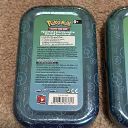 Pokemon Kanto Friends Mini Tins - Eevee and Bulbasaur *EMPTY* - Image 5