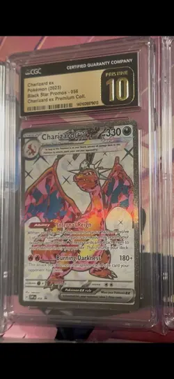 Pokemon Charizard EX SVP056 Full Art Holo Promo Card CGC 10 Pristine - Image 1