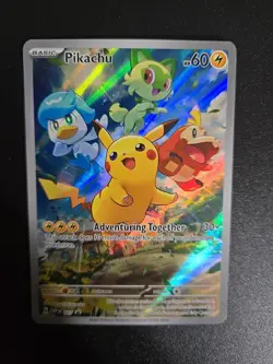 Pikachu SVP 027 Black Star Promo Paldea Evolved Pokemon TCG Near Mint Or Better! - Image 1