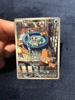 Pokemon TCG Squirtle 148/142 SV07: Stellar Crown Illustration Rare NM - Image 1