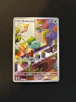 Bulbasaur 143/142 Pokemon TCG SV Stellar Crown Illustration Rare Card NM - Image 1