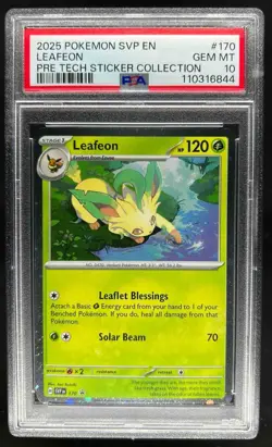 2023-25 Pokemon SV Black Star Promos Leafeon #170 PSA 10 - Image 1