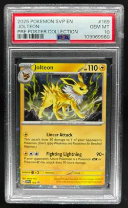 2023-25 Pokemon SV Black Star Promos Jolteon #169 PSA 10 - Image 1
