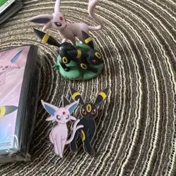 Pokemon Prismatic Evolutions Mini Figure Collection NO CARDS (Pin, Sleeves,figur - Image 2