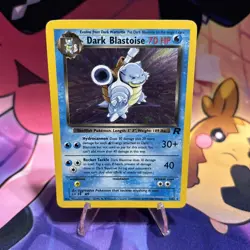 Dark Blastoise 3/82 Team Rocket Holo Pokemon TCG - NM - SWIRL - Image 1