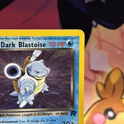Dark Blastoise 3/82 Team Rocket Holo Pokemon TCG - NM - SWIRL - Image 3
