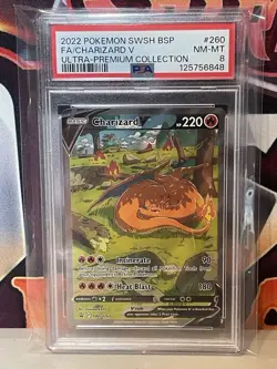 PSA 8 Pokemon Charizard UPC SWSH Promo Set 260 V 261 VMAX 262 VSTAR Fresh Grade - Image 3