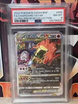 PSA 8 Pokemon Charizard UPC SWSH Promo Set 260 V 261 VMAX 262 VSTAR Fresh Grade - Image 5