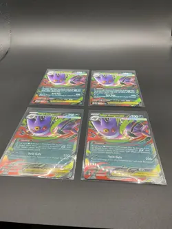 x4 Mega Gengar Ex x4 Pokemon Phantasmal Flames Lot - Image 1