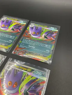 x4 Mega Gengar Ex x4 Pokemon Phantasmal Flames Lot - Image 2