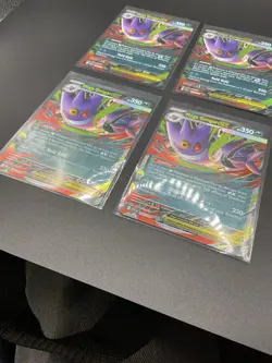 x4 Mega Gengar Ex x4 Pokemon Phantasmal Flames Lot - Image 4