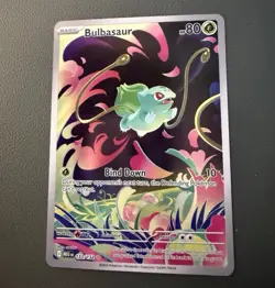 Bulbasaur 133/132 Illustration Rare (IR) Full Art Pokemon TCG Mega Evolution NM - Image 1