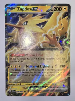 Pokemon TCG Zapdos ex Scarlet & Violet 151 145/165 Holo Double Rare - Image 2
