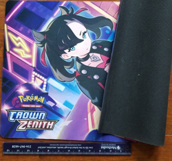 POKEMON CROWN ZENITH GAME PLAY MAT MARNIE AND MORPEKO FULL SIZE NEW - Image 3