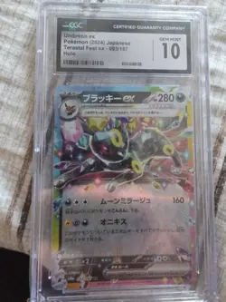 Umbreon ex 093/187 Terastal Festival 2024 CGC 10 Gem Mint Pokemon Card Japanese - Image 1