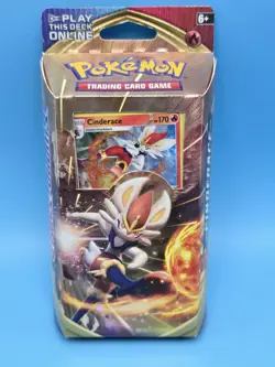 New Pokemon Sword & Shield Theme Deck Cinderace Factory Sealed Trading Card Game - Image 1
