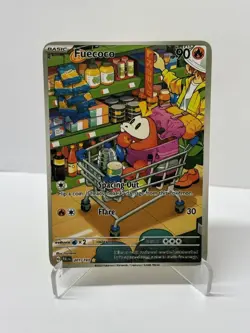 Fuecoco HP90 201/193 Gold Metal Pokemon Card-Collectible Gift - Image 1