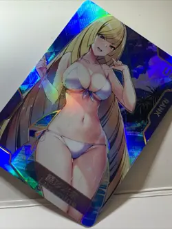Lusamine Trainer Sexy UR 12 Senpai Goddess Haven 2 Waifu Card Girl Doujin Anime - Image 3
