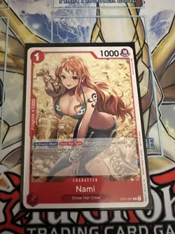 One Piece Card Game Nami ST01-007 C Tournament Pack Vol. 3 Participant Alt. NM - Image 1