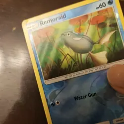 Remoraid 22/111- Reverse holo - Crimson Invasion - Pokemon Card 2017 LP DMG CORN - Image 2