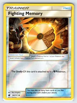 Fighting Memory 94/111 Crimson Invasion Pokemon Card Reverse Holo Trainer - Vlp - Image 1