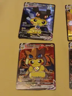 6Pikachu Pokemon Card Holo GX VSTAR VMAX GX EX Cosplay Art - Image 4