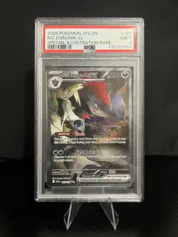 PSA 9 - Pokemon TCG N's Zoroark EX Holo Ultra Rare Card Journey Together - Image 1