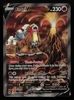 Entei V GG36/GG70 Ultra Rare Crown Zenith Pokemon Card - Image 1