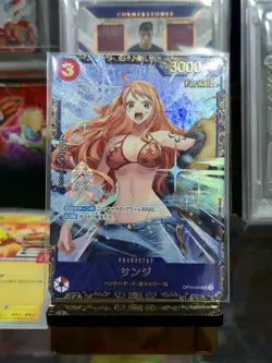 One Piece Card game Japanese Sanji/Nami OP10-005 Flagship Battle Asia Prize - Image 1