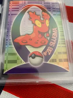 PSA Pokemon Topps Card, 2001, SLUGMA, JOHTO LG. CHAMPS. STICKERS #16 - Image 5
