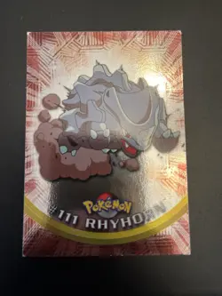 Pokemon Card - Rhyhorn #111 Topps Series 2 Holo Foil - Image 1