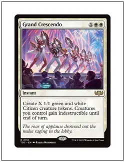 1x Grand Crescendo, Tarkir Dragonstorm Commander, Magic MTG NM - Image 1