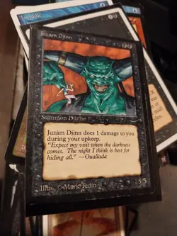 Juzam Djinn Arabian Nights MtG MAGIC THE GATHERING rare Not Graded Light Play - Image 1
