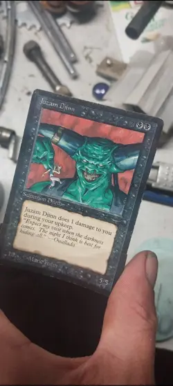 Juzam Djinn Arabian Nights MtG MAGIC THE GATHERING rare Not Graded Light Play - Image 5