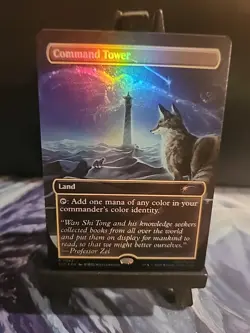 Command Tower AVATAR Borderless Rainbow ✨FOIL✨ MTG NM Secret Lair (7063) - Image 1