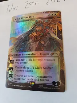 Miku, Divine Diva - Elspeth Tirel (Rainbow Foil) Secret Lair Drop Foil NM - Image 2