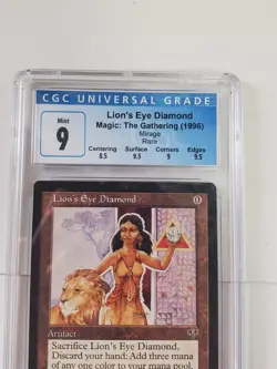 MTG Lion's Eye Diamond English MI Mirage CGC 9 MINT - Image 2