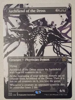 MTG Magic Gathering [x1] Archfiend of the Dross [x1] SHOWCASE PhyrexiaM/NM - Image 1