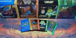 Magic the Gathering Collector Booster 4 Pack Lot - Aetherdrift Unfinity Capenna - Image 1