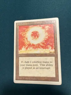 MTG Sol Ring Unlimited MP Moderate Play - Image 2