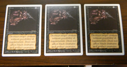 MTG Magic The Gathering Unlimited Terror x3 Unplayed NM Condition - Image 1