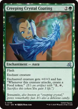 x4 Creeping Crystal Coating U MTG Avatar: The Last Airbender: Eternal M/NM, Engl - Image 1
