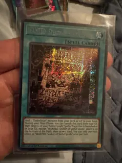 ** WANTED: SEEKER OF SINFUL SPOILS ** PRISMATIC SECRET RARE MP24-EN122 YUGIOH! - Image 1