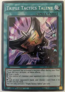 YuGiOh Triple Tactics Talent Secret Rare 1st Edition ROTD-EN062 NM - Image 1