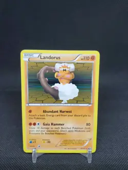 Landorus 74/101 Noble Victories Holo Rare LP Pokemon Card - Image 1